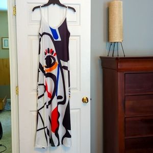 Abstract print maxi dress - NEVER WORN